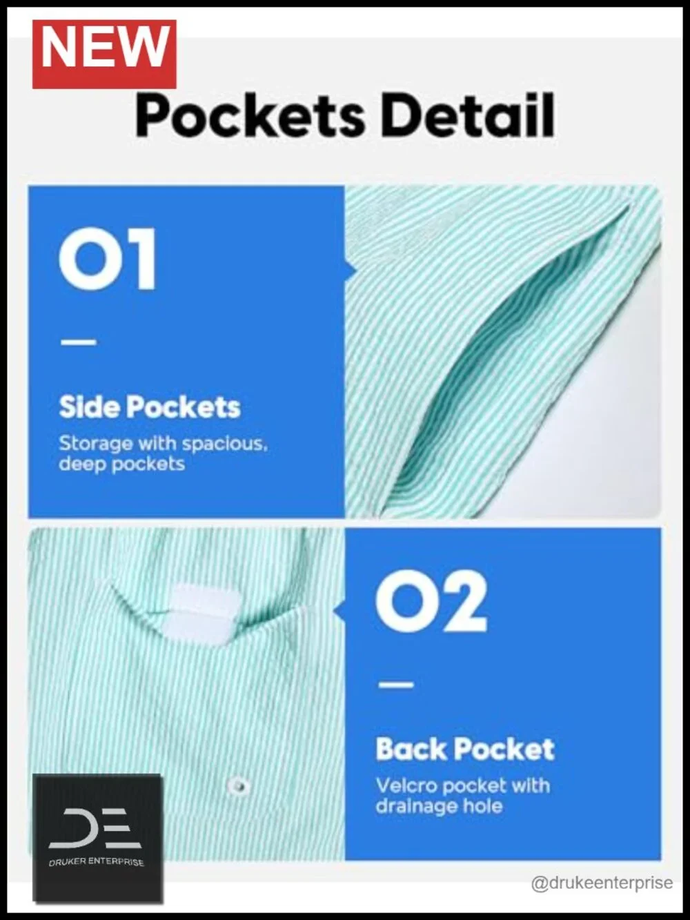 Men's Seersucker Swim Trunks 5.5